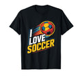I Love Soccer Enthusiast Passion T-Shirt - Aesthetic Graphic for Adults