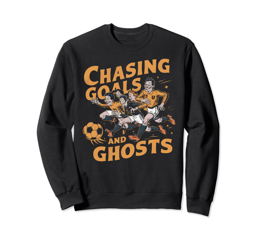 Soccer Halloween Spooky Goalkeeper Sweatshirt - Unique Graphic for Adults