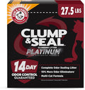 ARM & HAMMER Clump & Seal Platinum Clumping Cat Litter Odor Control, Multi-Cat, 14-Day Odor Control, Online Exclusive Formula, 27.5 Lbs