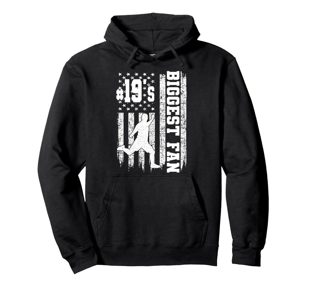 Soccer Biggest Fan Number 19 Proud Hoodie - Custom Art Print Unisex