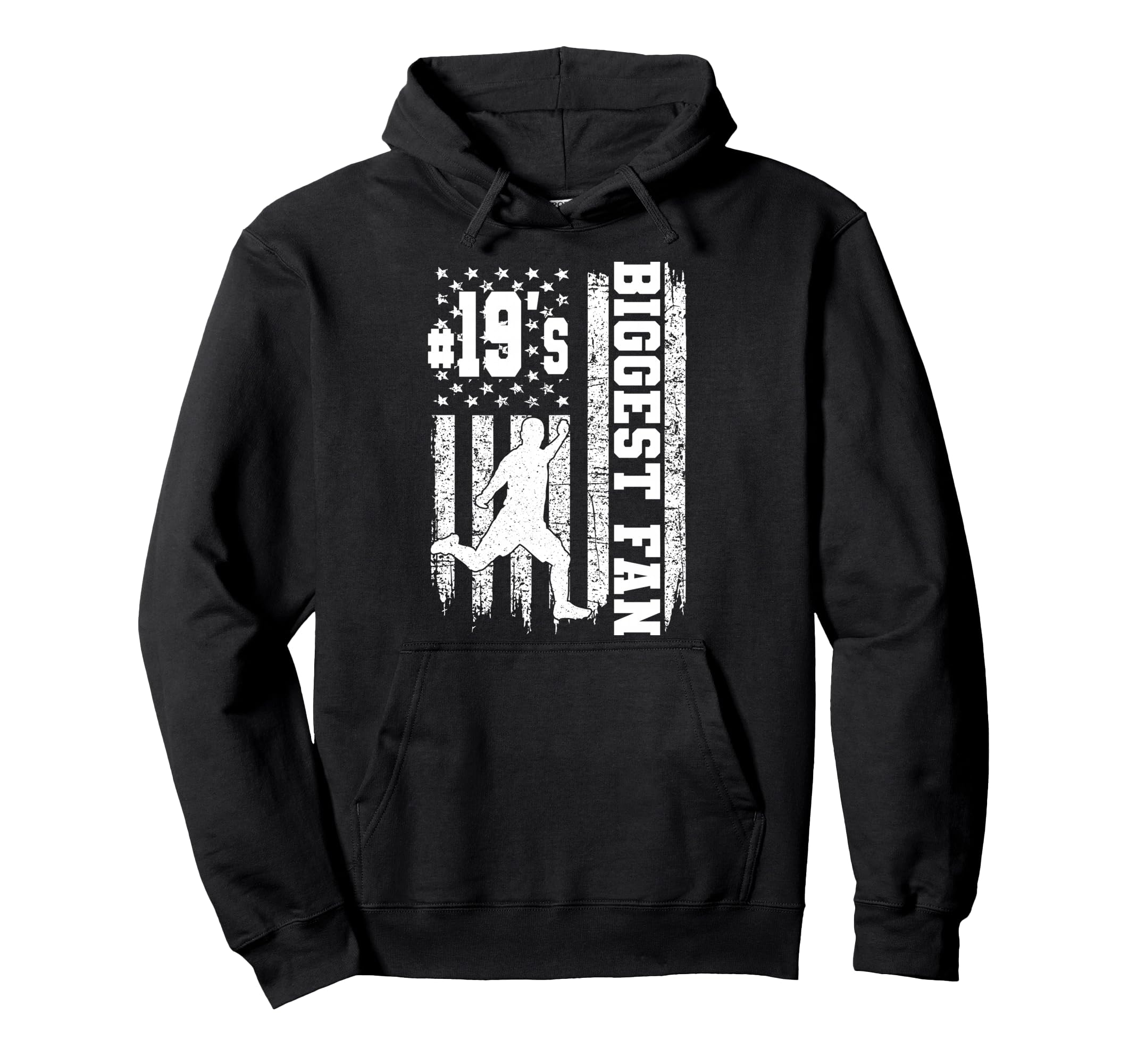Soccer Biggest Fan Number 19 Proud Hoodie - Custom Art Print Unisex