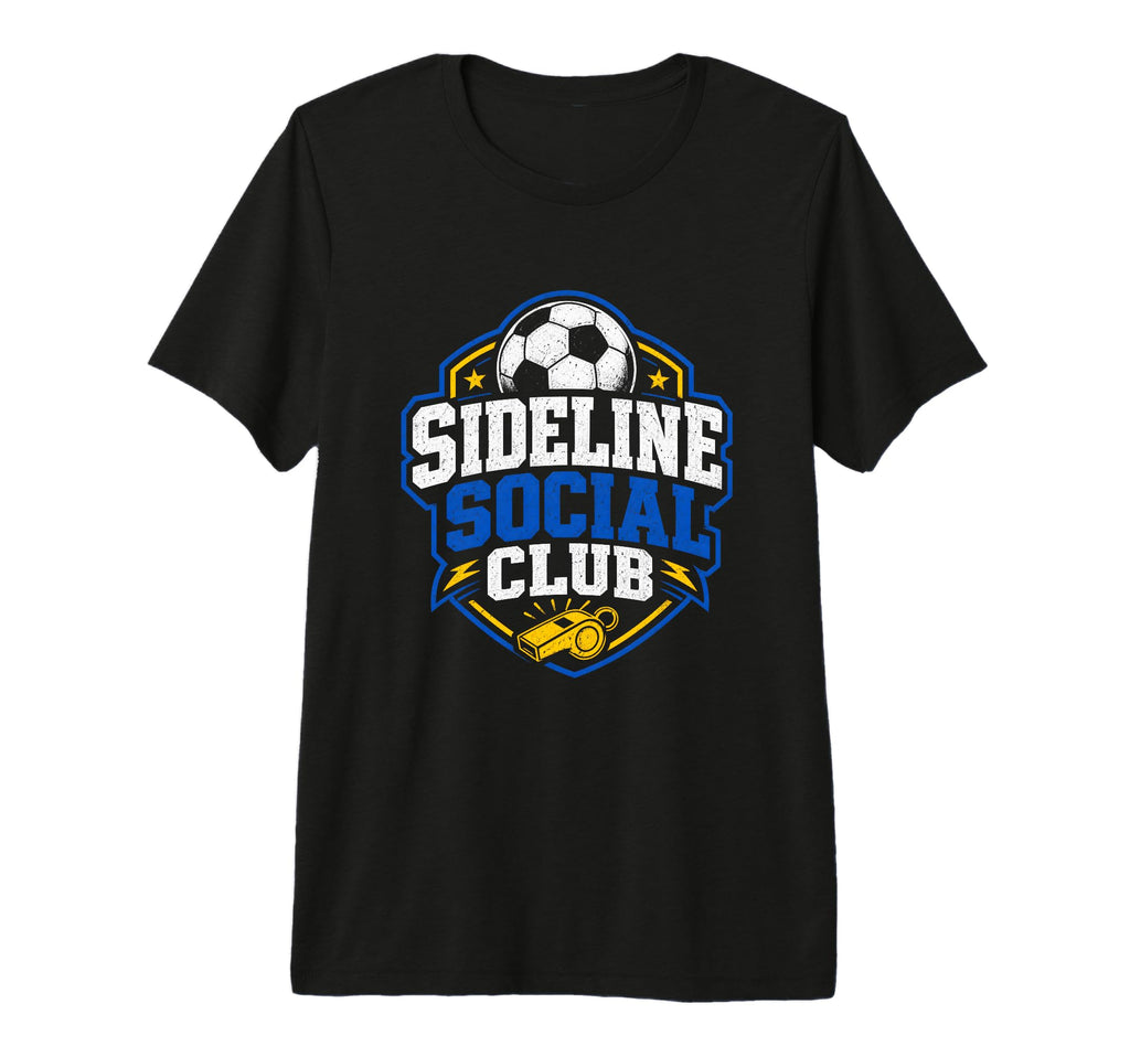 Sideline Social Club Soccer Team Tri T-Shirt - Minimalist Print Unisex