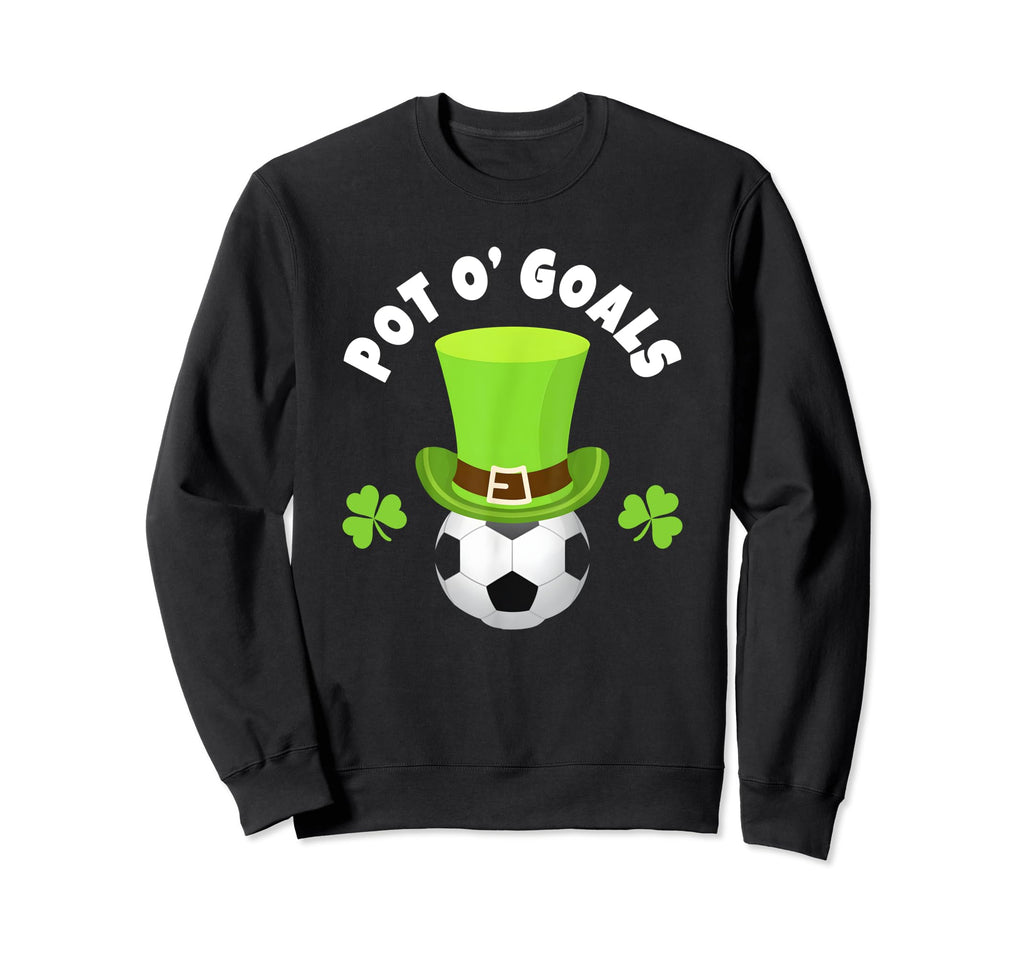 Soccer Team Striker St Patricks Day Hoodie - Novelty Apparel for Adults