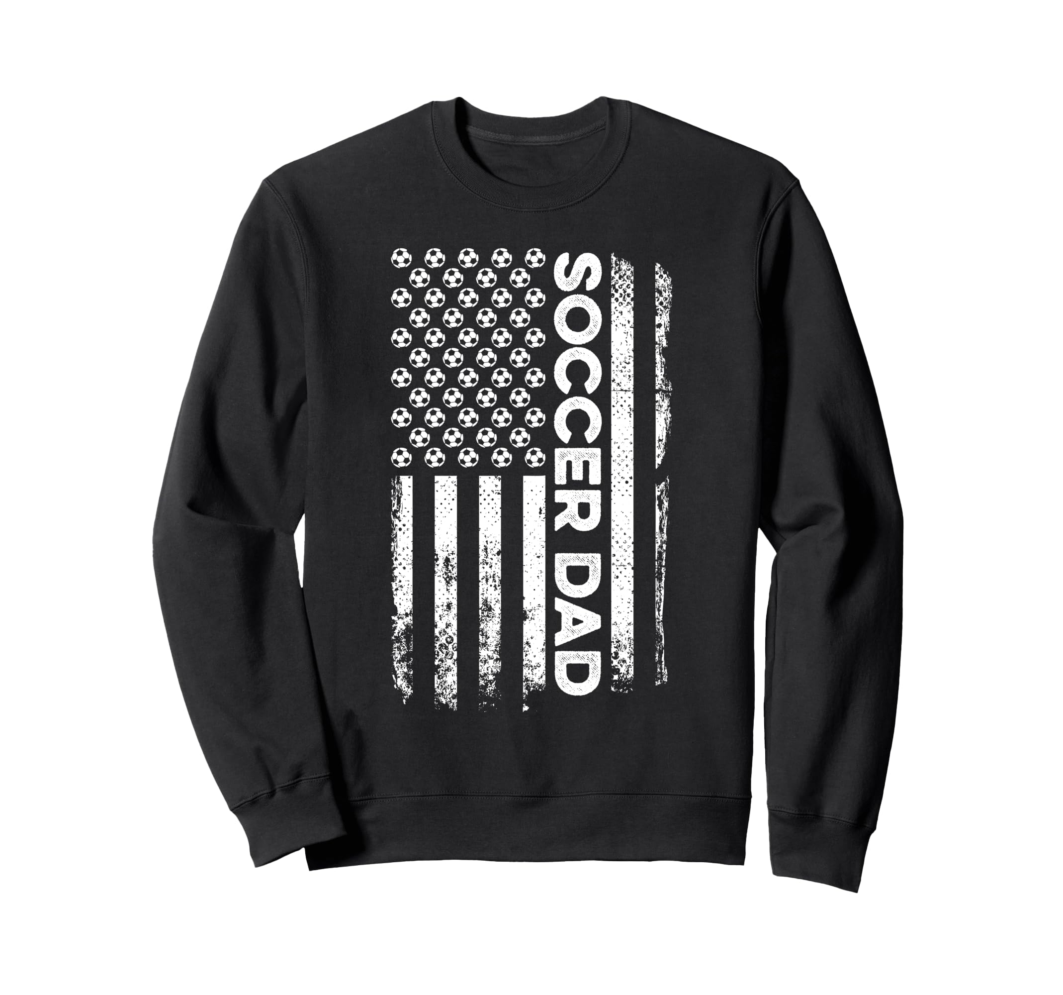 Soccer Dad American Flag Sweatshirt - Custom Art Print for Adults