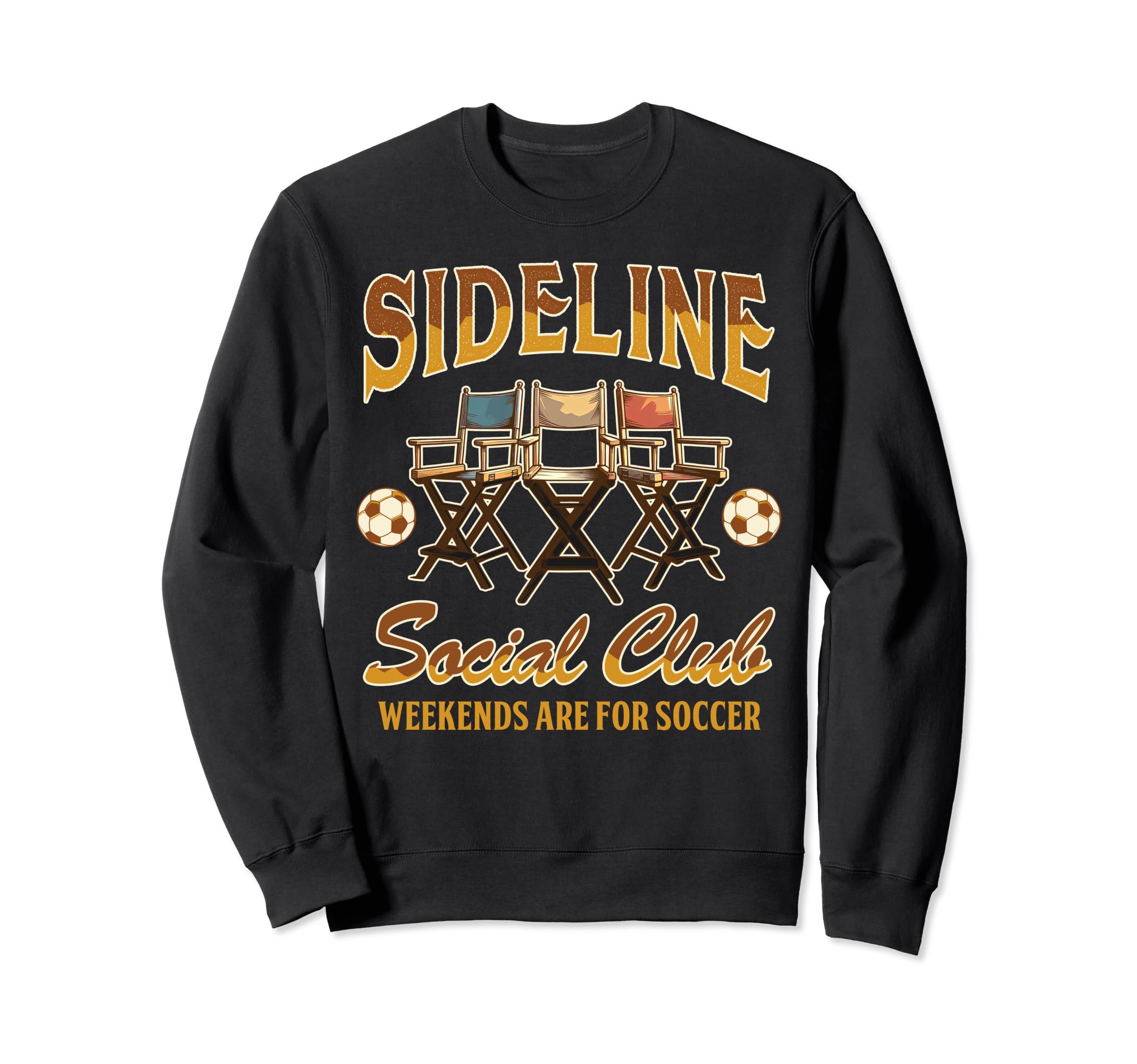 Soccer Mom Sideline Social Club Sweatshirt - Trendy Graphic for Adults