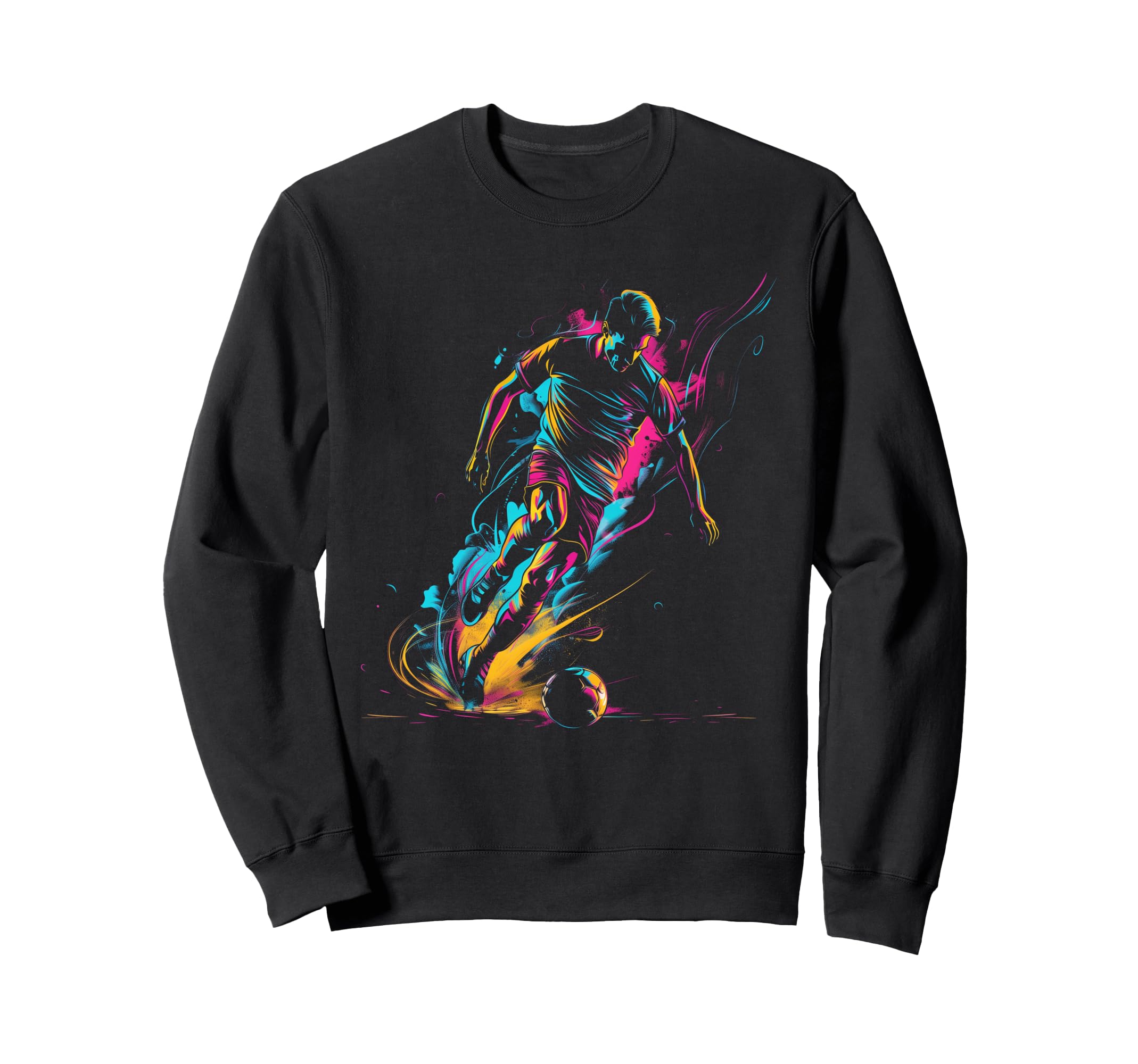 Soccer Player Sports Sweatshirt - Aesthetic Graphic Unisex