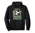 Just Who Loves Soccer Football Hoodie - Graphic Print Men Women