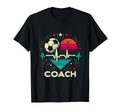 Soccer Coach Training Heart Beat T-Shirt - Aesthetic Graphic Unisex