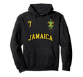 Jamaica Team Sports Number 7 Soccer Hoodie - Graphic Print for Adults
