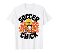 Soccer Chick Soccer Player Soccer T-Shirt - Unique Graphic Men Women
