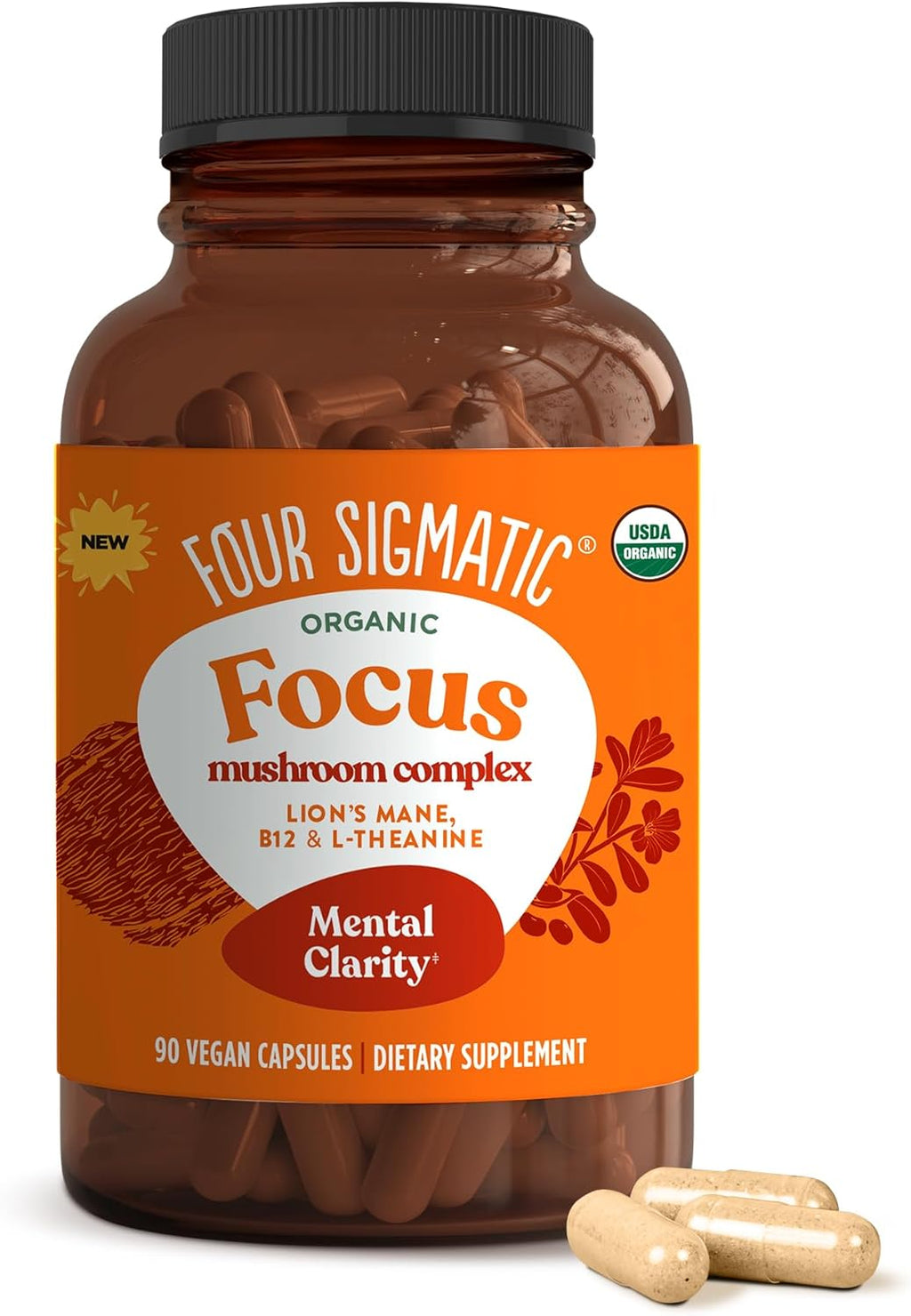 Four Sigmatic Focus Blend with Lion's Mane Mushroom - 90 Count