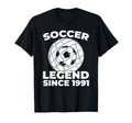 Born 1991 Soccer Player Sports Team T-Shirt - Aesthetic Graphic Unisex
