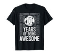 11 Years Being Awesome Soccer 11Th T-Shirt - Streetwear Style Unisex