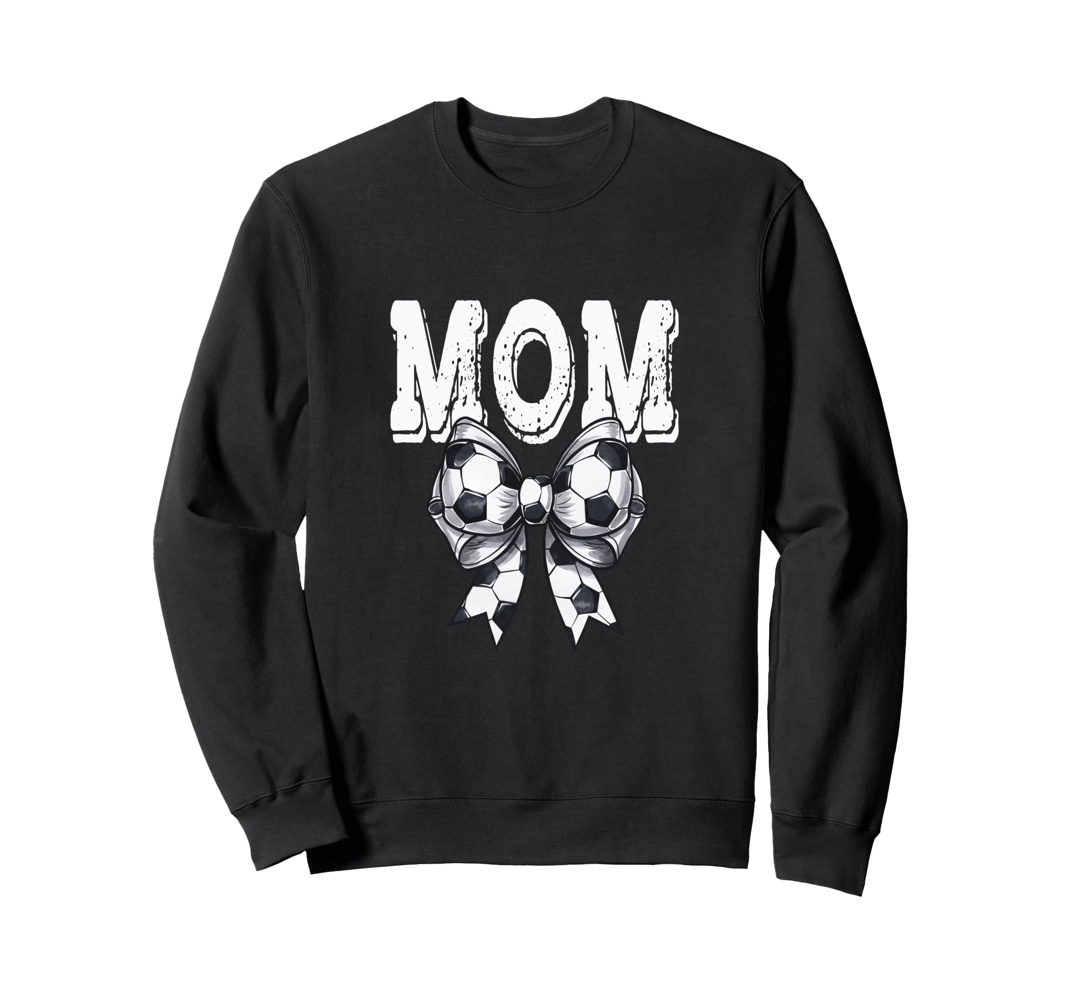 Coquette Soccer Bow Mom Sister Grandma Sweatshirt - Graphic Print Unisex