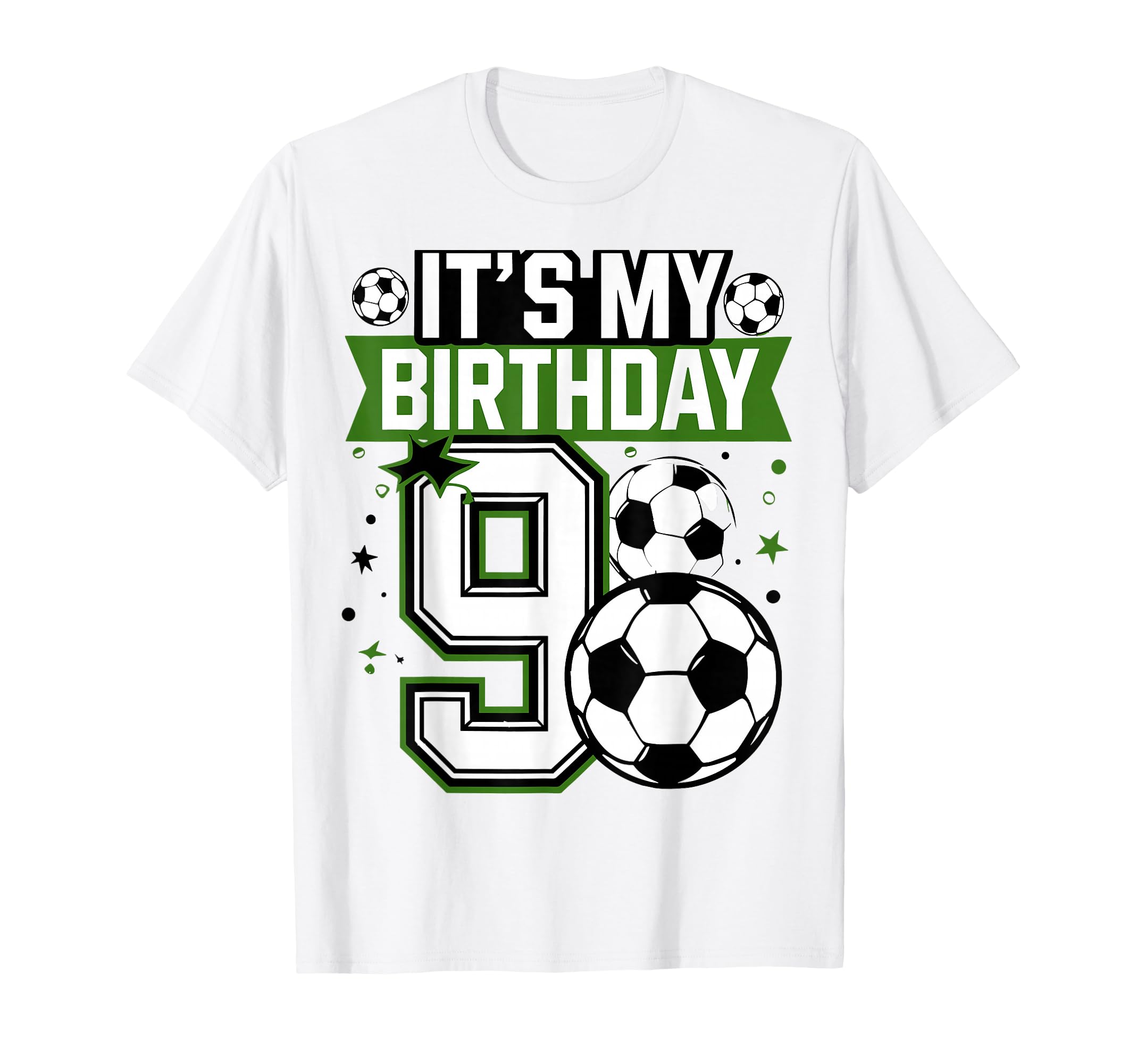 Birthday Tees 9 Soccer Its My 9Th T-Shirt - Unique Graphic for Adults