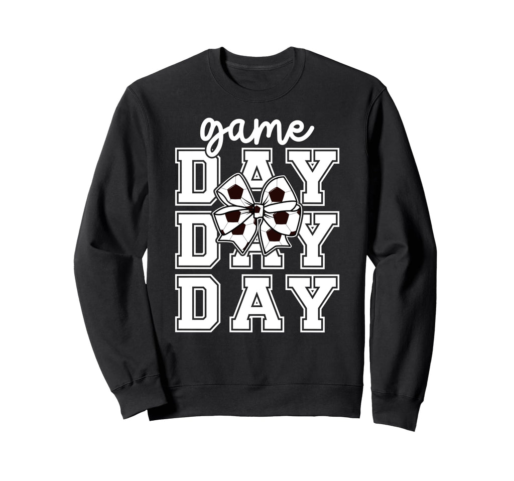Game Day Soccer Coquette Soccer Game Sweatshirt - Custom Art Print Unisex