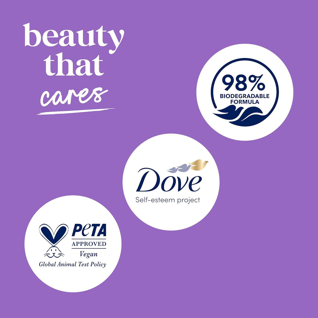 Dove Body Wash with Pump Relax Lavender Oil & Chamomile For 24hr Lotion-Soft Skin Moisturizing Skin Cleanser with No Sulfates No Parabens 30.6 Oz