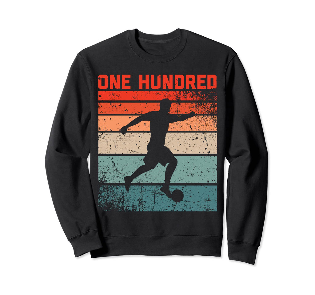 100Th Birthday Soccer 100 Years Old Sweatshirt - Novelty Apparel for Adults