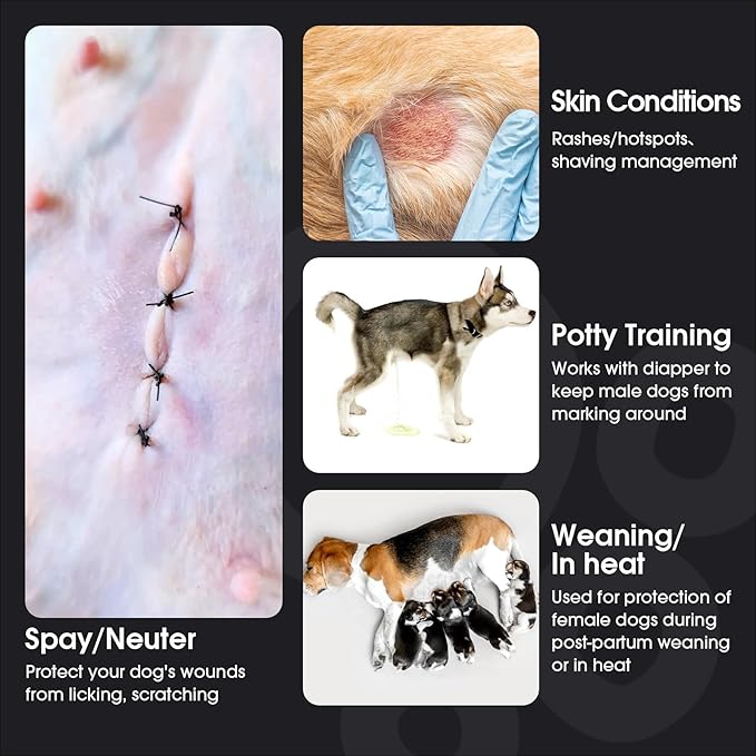 FUAMEY Dog Recovery Suit Male,Dogs Surgery Neuter Suits Puppy Spay Shirts for Female Protect Dog's Skin Anti Licking Abdominal Wounds Doggie Onesie Pet Bodysuit Alternative to Cone Green Stripes XL