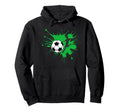 Splash Sports Fan Ball Game Lover Soccer Hoodie - Minimalist Print Unisex
