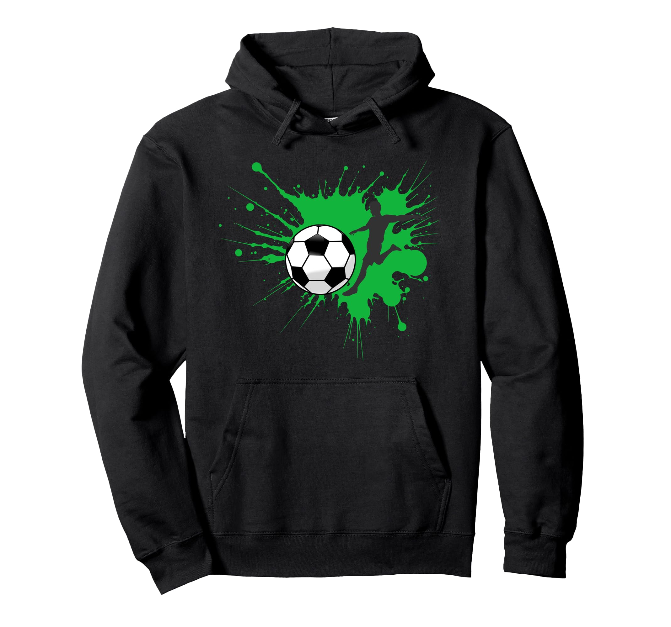 Splash Sports Fan Ball Game Lover Soccer Hoodie - Minimalist Print Unisex