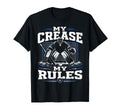 Ice Hockey Goalie Crease Hockey T-Shirt - Minimalist Print Men Women