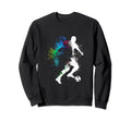 Soccer Player Goal Coach Gift League Sweatshirt - Graphic Print Unisex