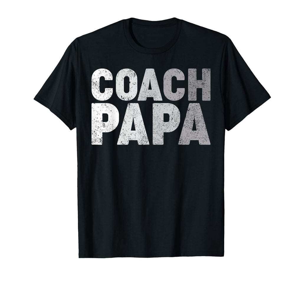 Coach Papa Soccer Football Basketball T-Shirt - Unique Graphic Men Women