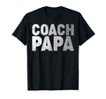 Coach Papa Soccer Football Basketball T-Shirt - Unique Graphic Men Women