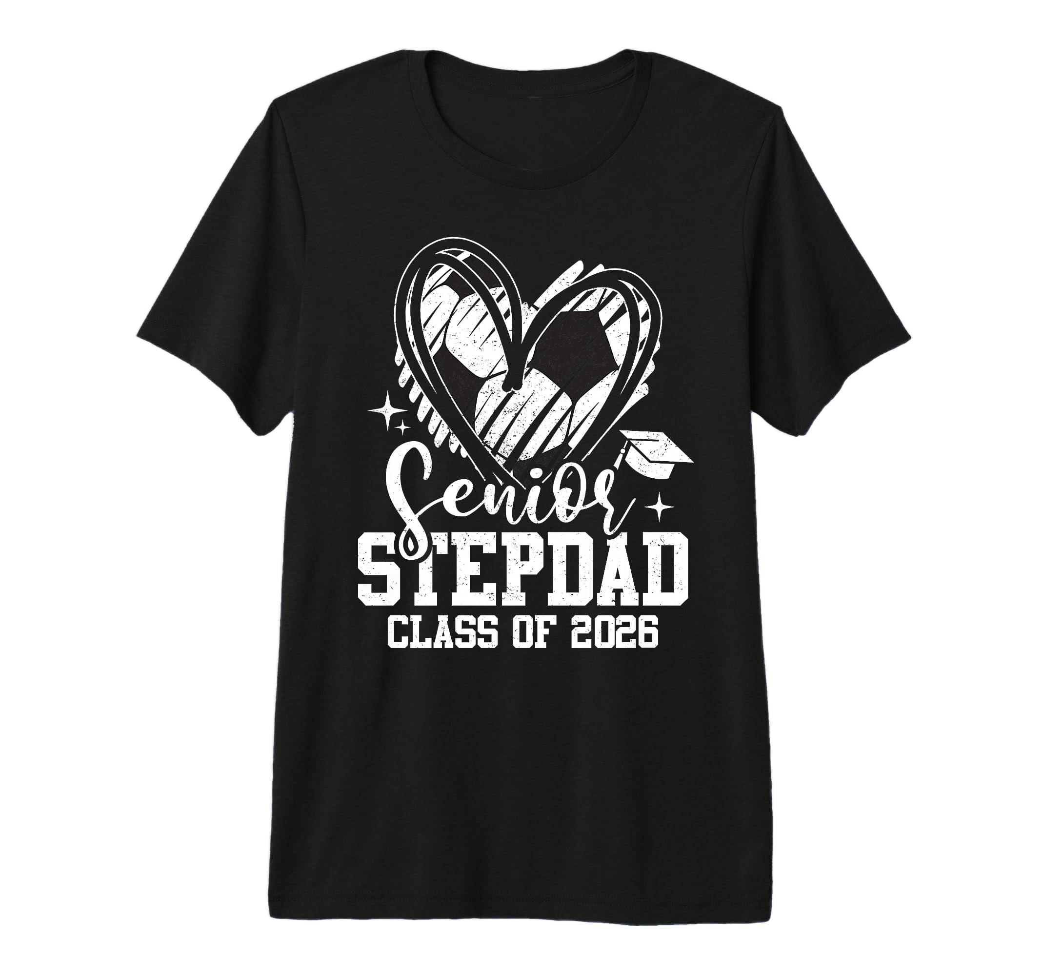 Senior Stepdad Class 2026 Soccer T-Shirt - Trendy Graphic for Adults