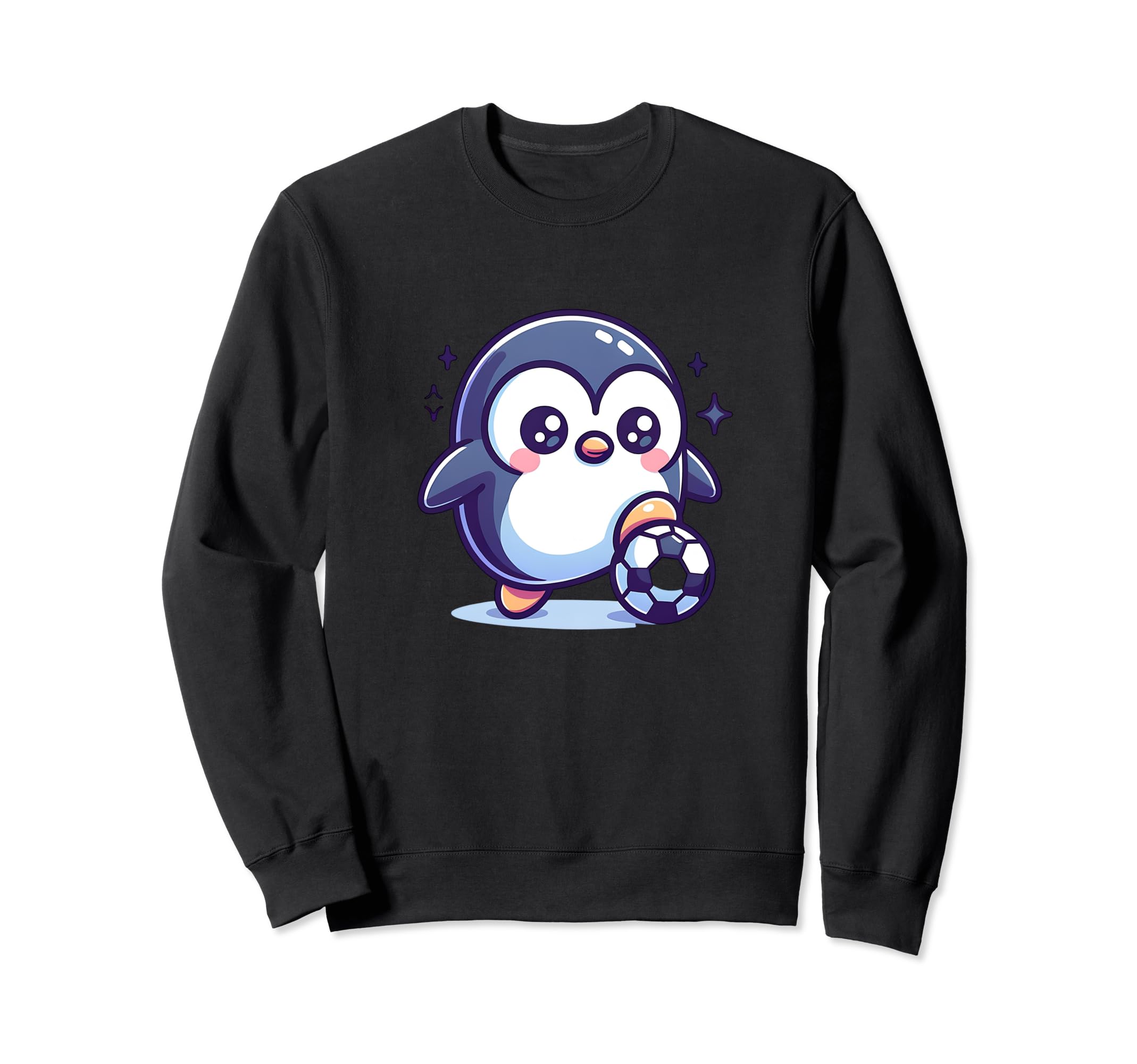 Funny Soccer Penguin Champion Fan Sweatshirt - Casual Everyday Wear Unisex