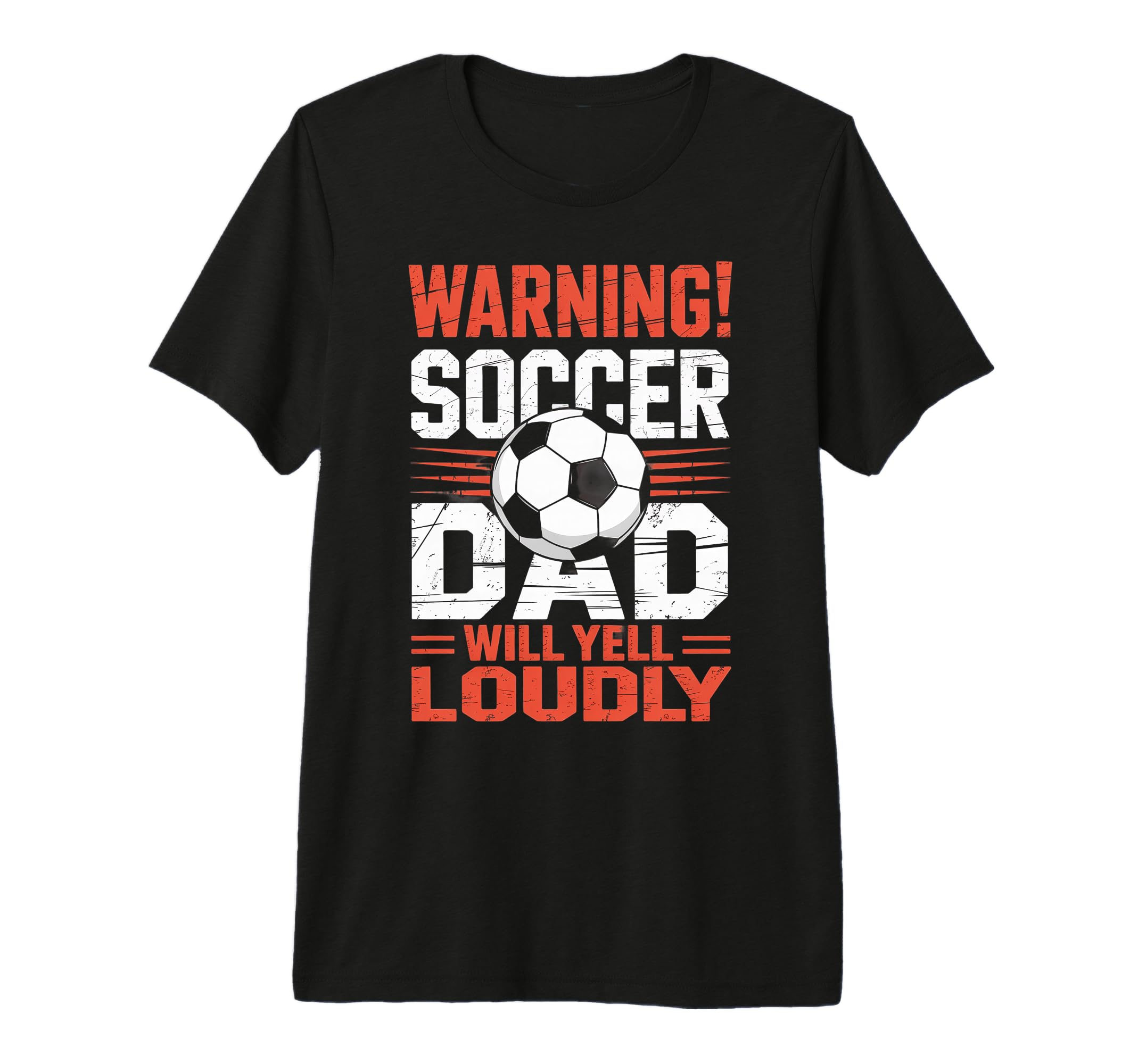 Warning Soccer Dad Will Yell Loudly T-Shirt - Trendy Graphic for Adults