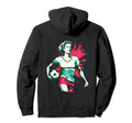 Womens Soccer Player Ball Hoodie - Unique Graphic Unisex