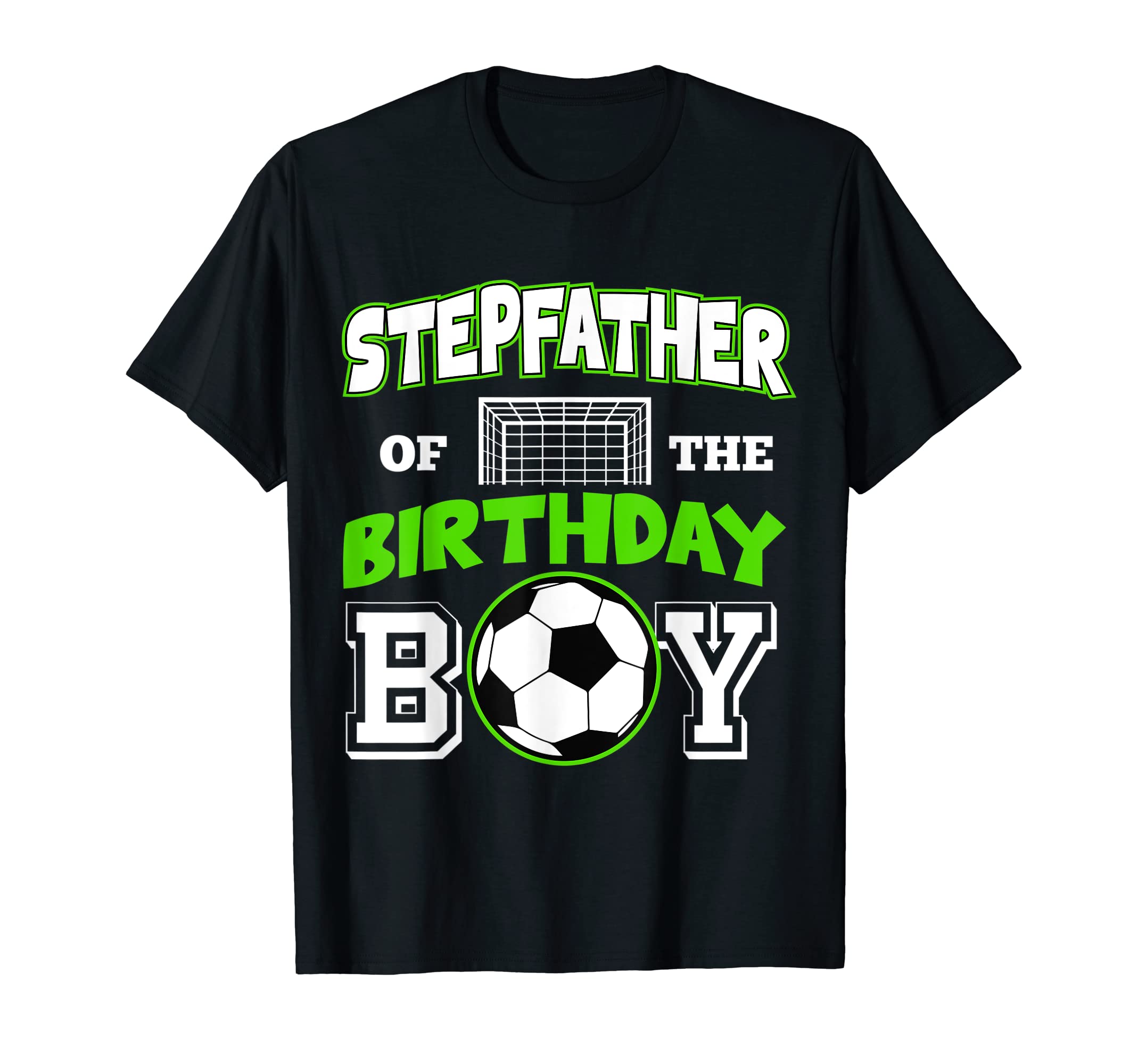 Stepfather Birthday Soccer Sport B Day T-Shirt - Streetwear Style Unisex