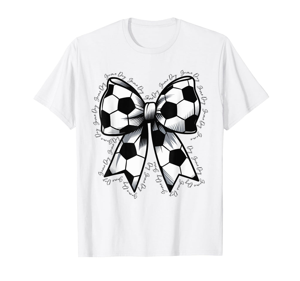 Soccer Game Day Soccer Lover Coquette T-Shirt - Fun Novelty Design Unisex