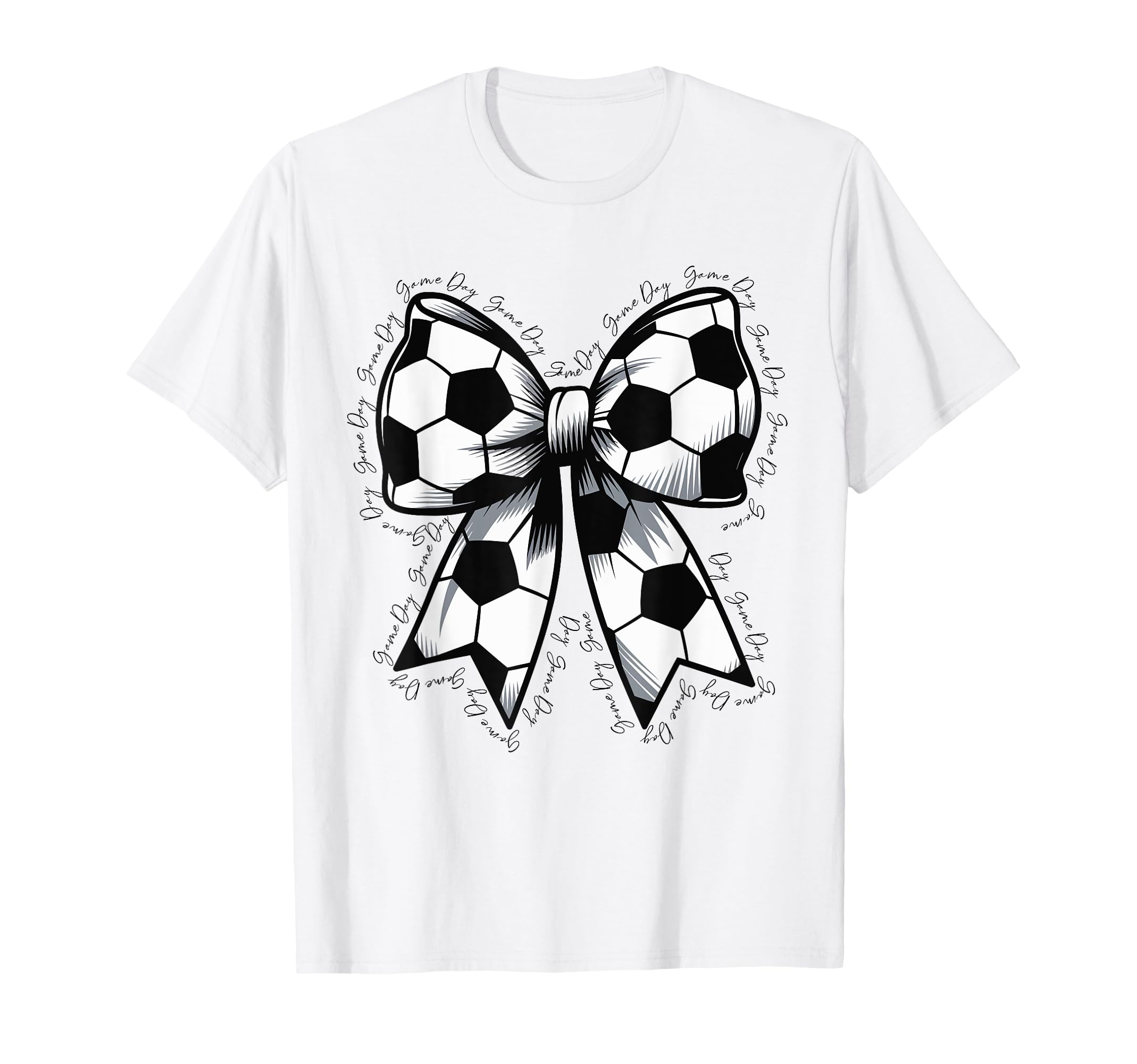 Soccer Game Day Soccer Lover Coquette T-Shirt - Minimalist Print Men Women