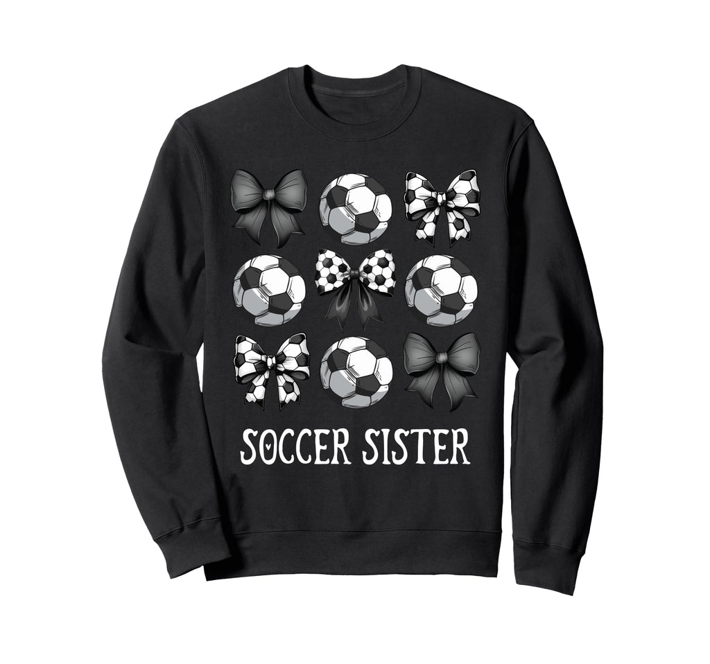Soccer Sister Outfit Game Day Hoodie - Fun Novelty Design Men Women