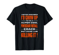 Powerchair Football Coach Funny T-Shirt - Aesthetic Graphic for Adults
