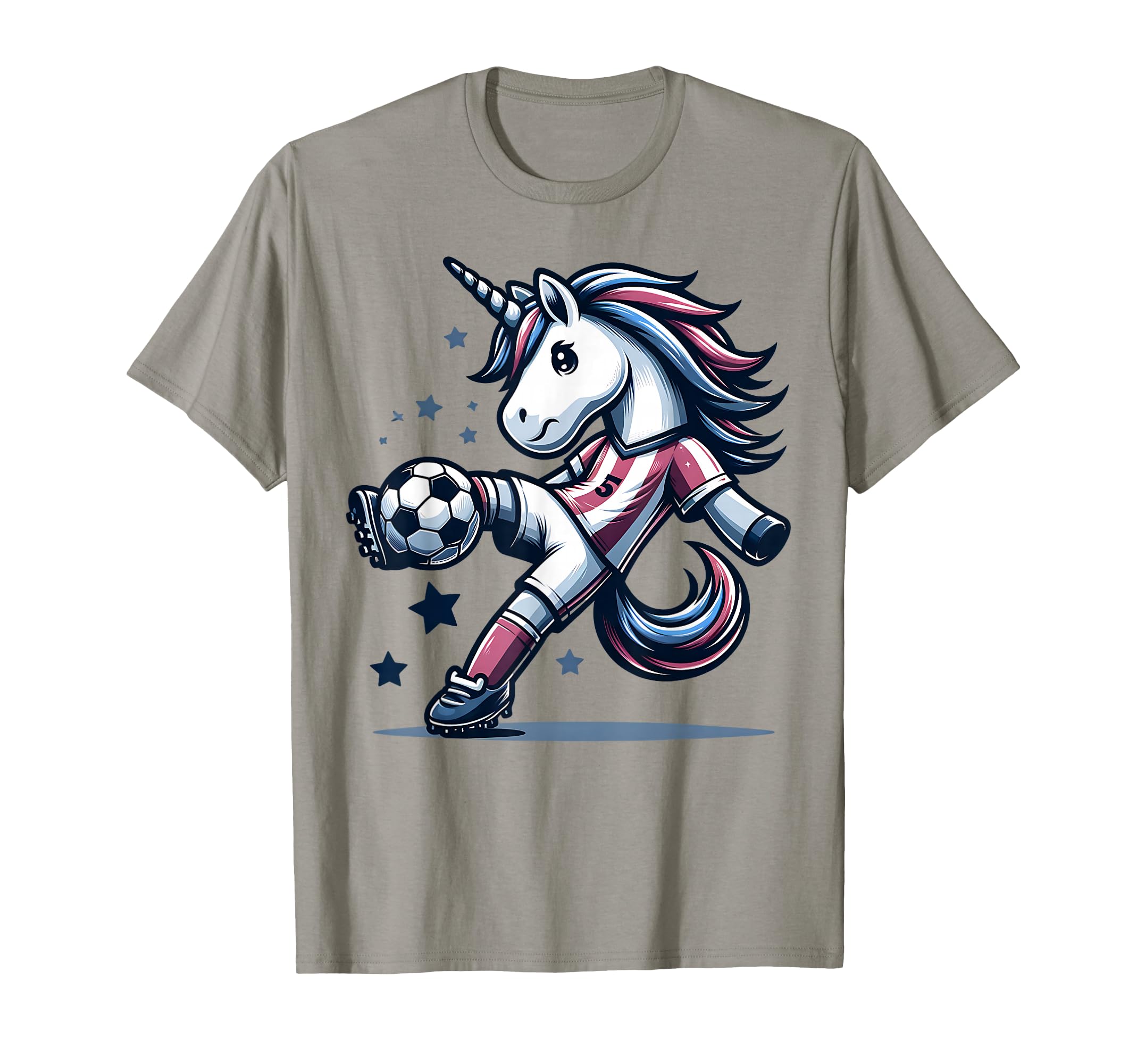 Footballer Unicorn Fans Soccer Team T-Shirt - Streetwear Style for Adults