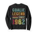 Goalkeeper Legend 1962 Sports Goal Sweatshirt - Streetwear Style Unisex