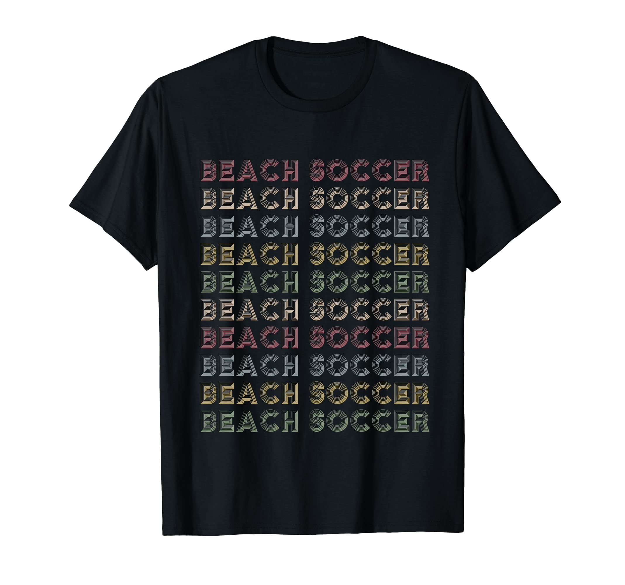 Beach Soccer Repetitive Beasal Player T-Shirt - Trendy Graphic Men Women