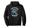 Funny Save Earth Conservation Soccer Hoodie - Graphic Print for Adults