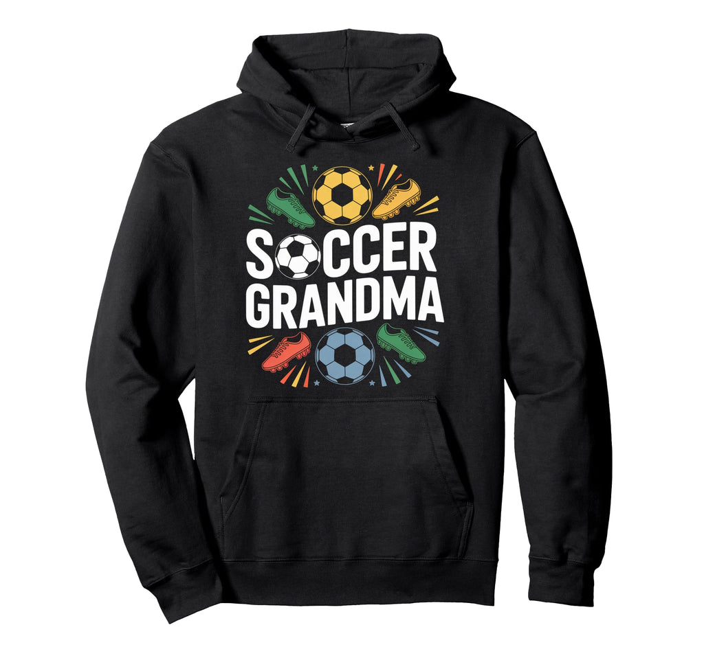 Soccer Grandma Bold Sporty Fun Hoodie - Trendy Graphic for Adults