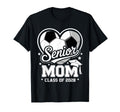 Proud Senior Mom Class 2028 Soccer T-Shirt - Minimalist Print Unisex
