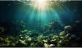 Deep Ocean Aquarium Background Under The Sea Fish Tank Background Underwater World Terrarium Backgrounds Ocean Floor Rock Aquatic Plants Aquarium Backdrop for Fish Tank Backgrounds Decors 24x12in