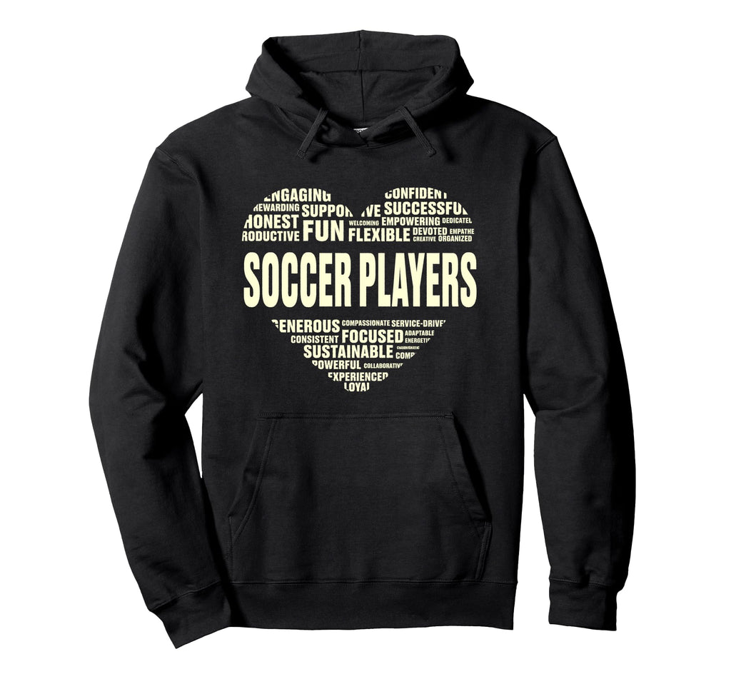 Love Heart Facts Soccer Players Lover Hoodie - Streetwear Style for Adults