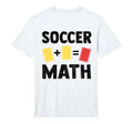 Funny Soccer Math Two Yellow Cards T-Shirt - Fun Novelty Design Men Women