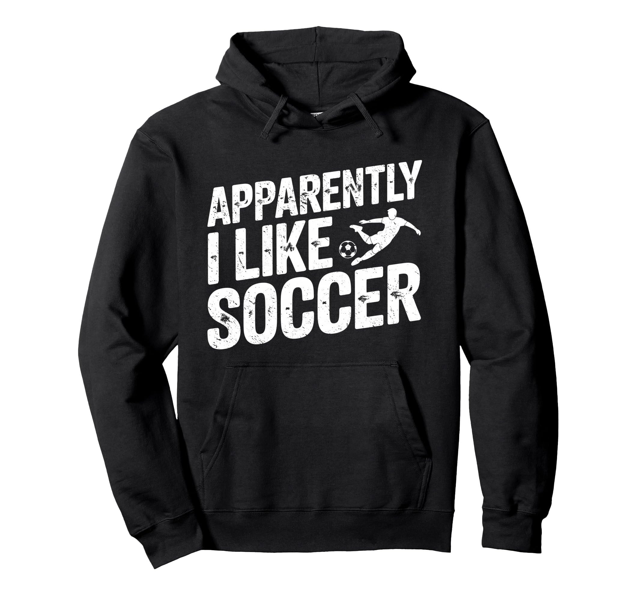 Apparently I Like Soccer Season Funny Hoodie - Graphic Print Men Women