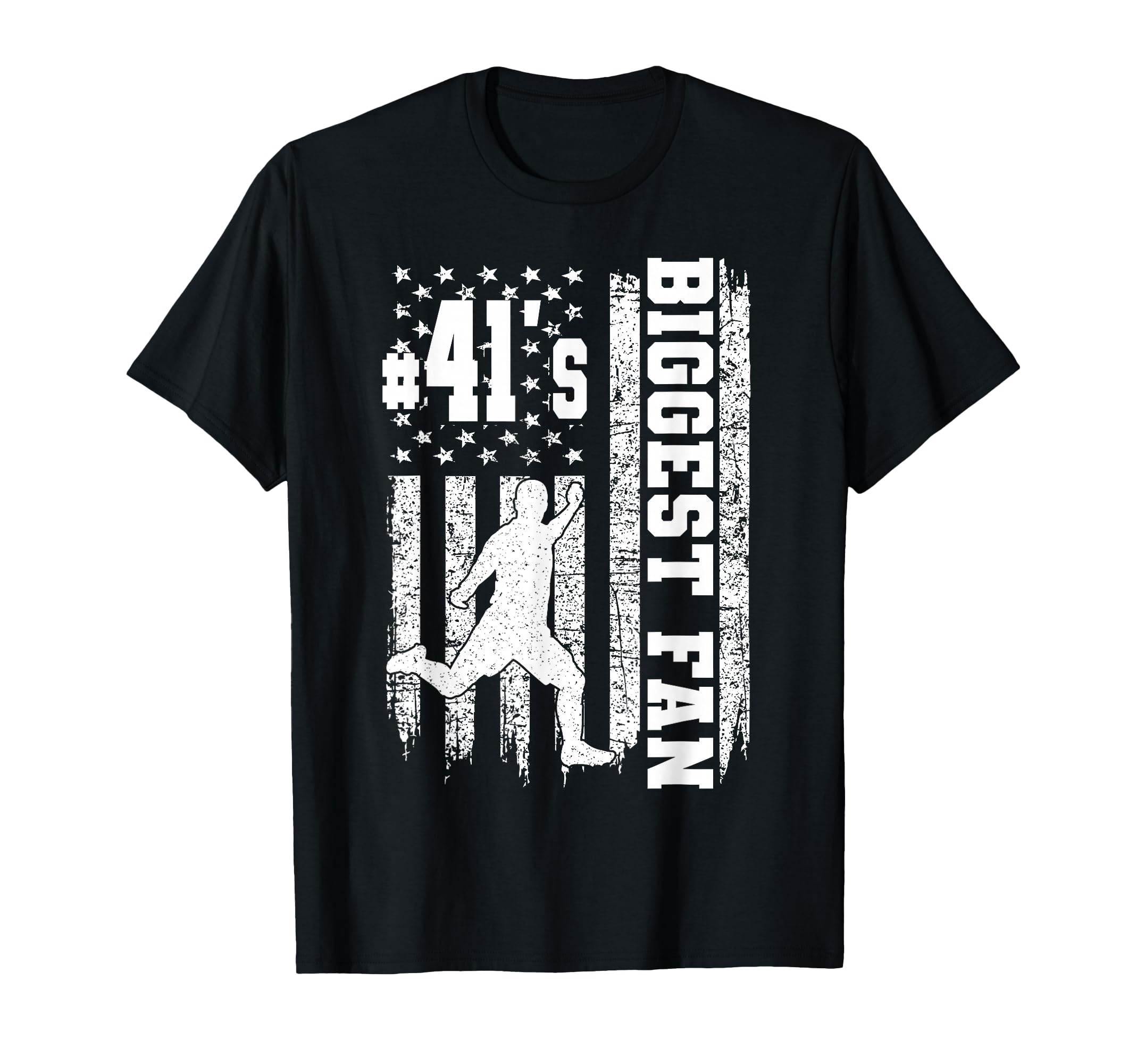 Soccer Biggest Fan Number 41 Proud T-Shirt - Graphic Print for Adults
