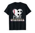 Ball Grandma Heart Soccer Baseball T-Shirt - Casual Everyday Wear Unisex